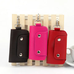 PU Leather Key Chain Accessory Pouch Bag Wallet Case Key Holder