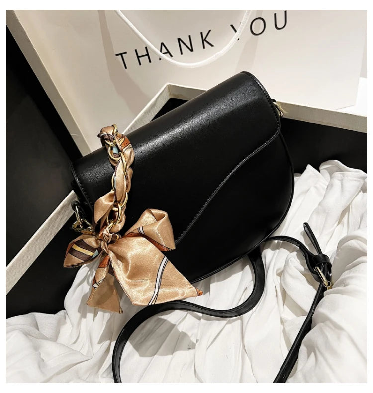 PU Leather Lady Shoulder Bag Solid Female Packbag Party Shopping Phone Bag