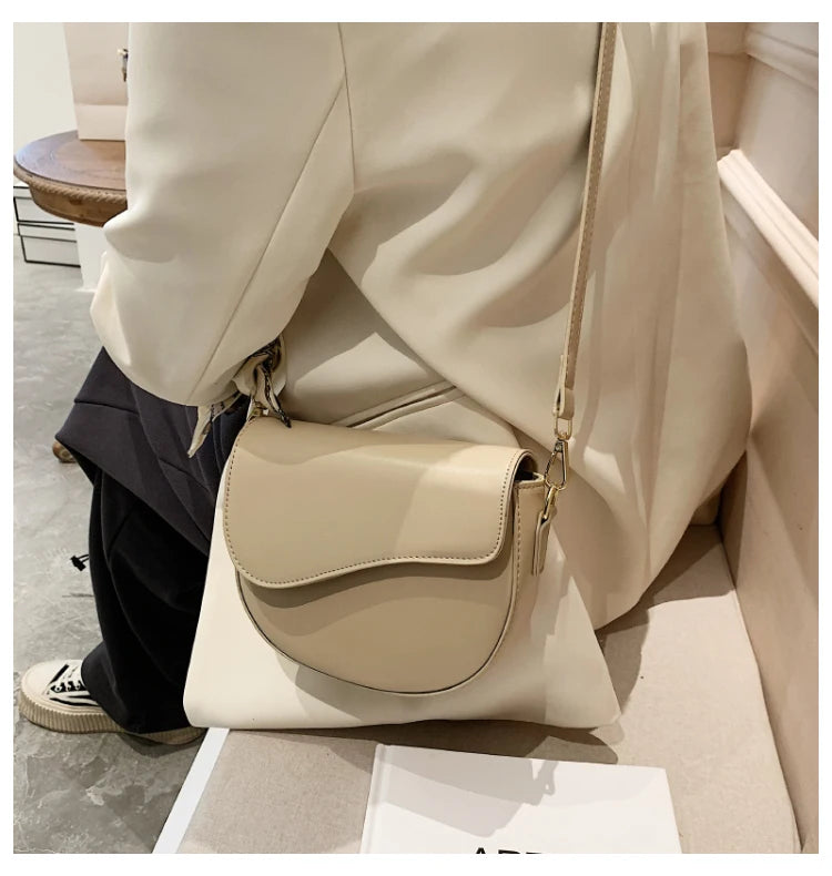 PU Leather Lady Shoulder Bag Solid Female Packbag Party Shopping Phone Bag