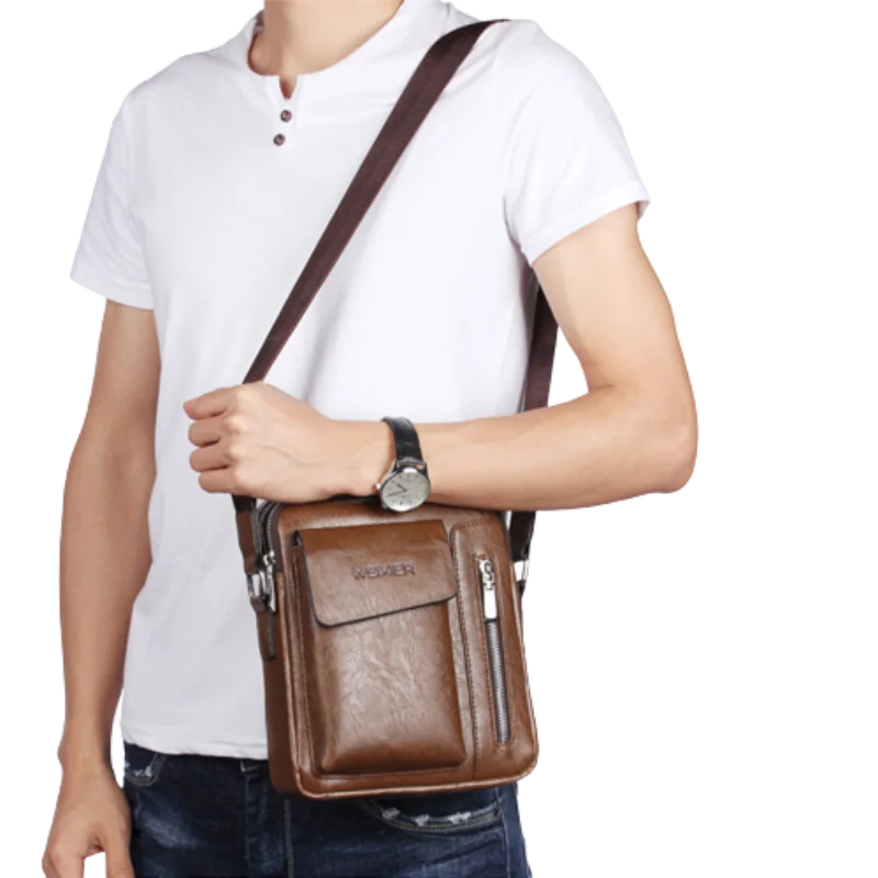Men's Anti-theft Crossbody Bag Waterproof Handbag Short Trip Pack