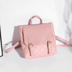 Mini Ladies Backpack PU Leather Multifunctional School Bag