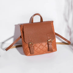 Mini Ladies Backpack PU Leather Multifunctional School Bag