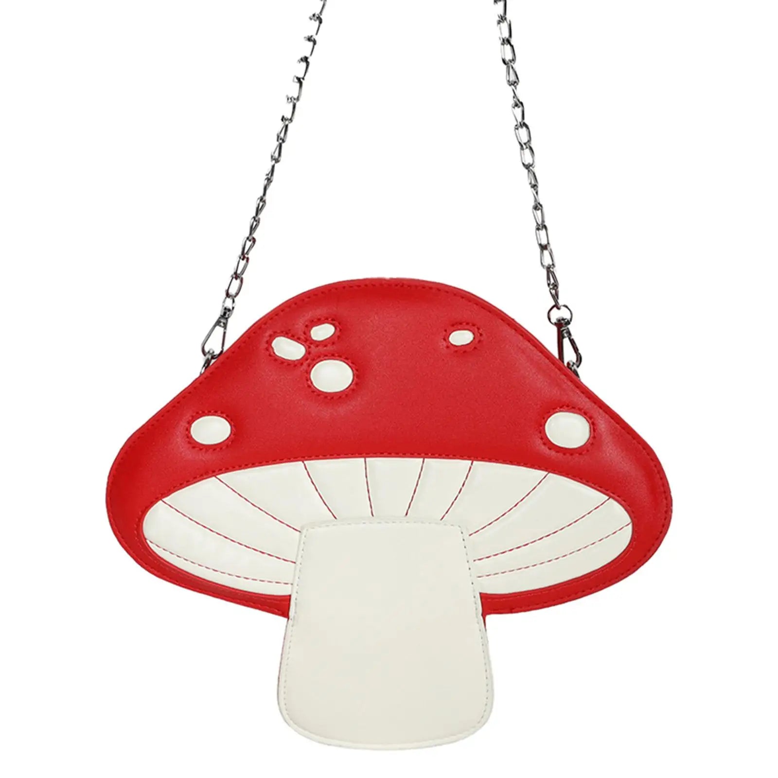 Mushroom Shape Shoulder Bag Purse Chain for Women School