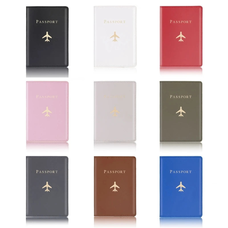 PU Leather Passport Cover Holder for Travel Wedding G5AE