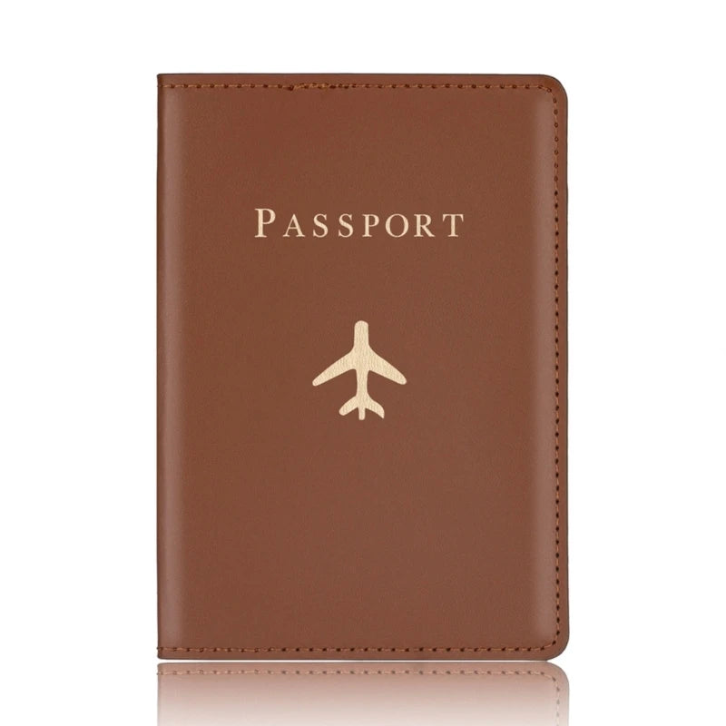 PU Leather Passport Cover Holder for Travel Wedding G5AE