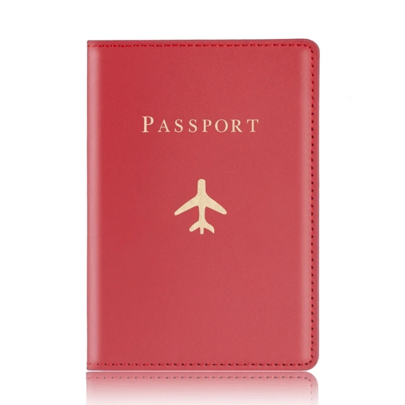 PU Leather Passport Cover Holder for Travel Wedding G5AE
