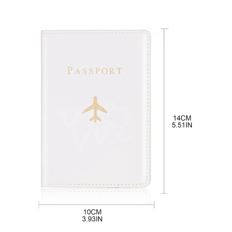 PU Leather Passport Cover Holder for Travel Wedding G5AE