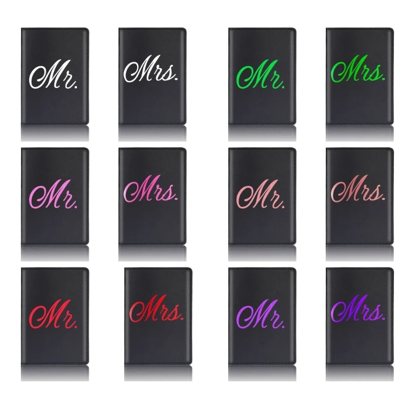 Passport Cover for Women Men Honeymoon Wedding Gift