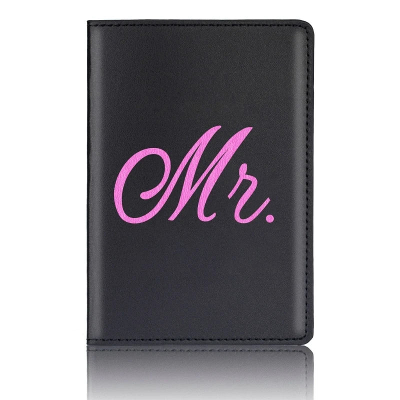 Passport Cover for Women Men Honeymoon Wedding Gift