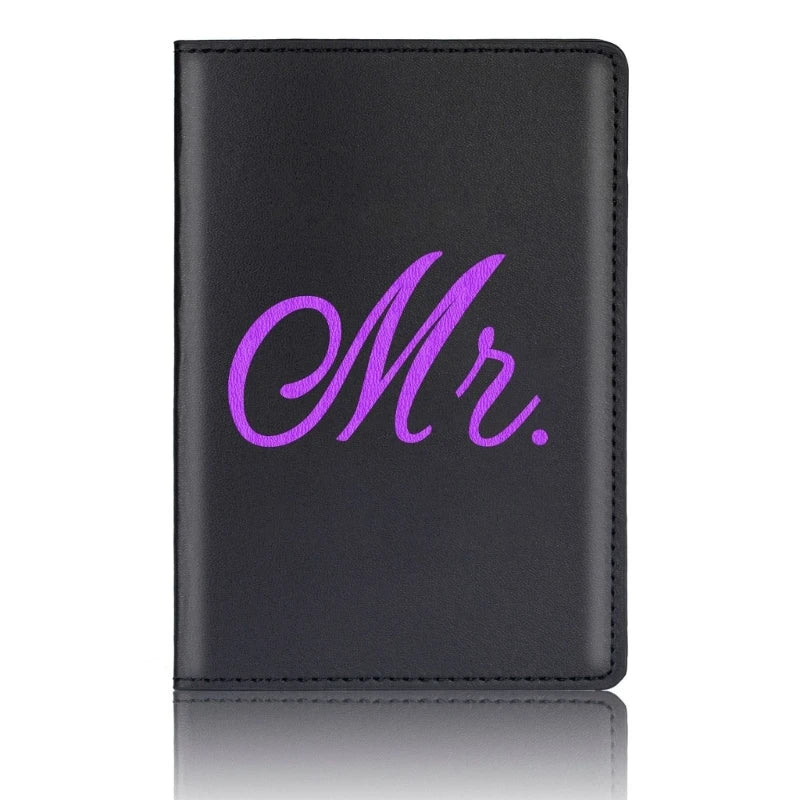 Passport Cover for Women Men Honeymoon Wedding Gift