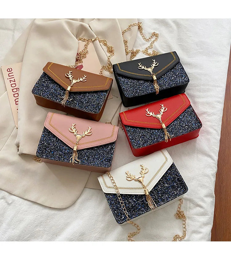 PU Leather Shoulder Bag with Special Accessories for All Seasons