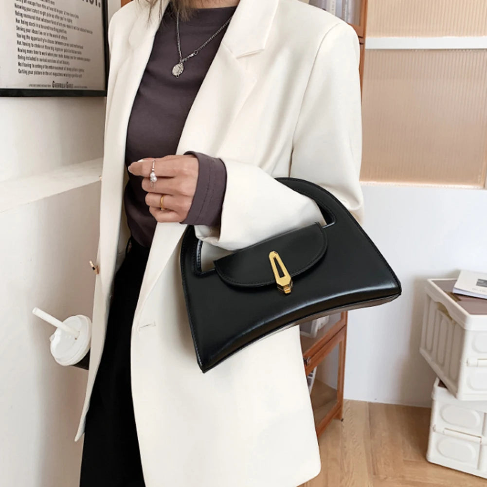 PU Leather Messenger Bag Lady Crossbody Casual Flap Shoulder Bag
