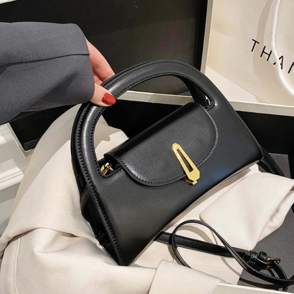 PU Leather Messenger Bag Lady Crossbody Casual Flap Shoulder Bag