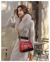 PU Leather Shoulder Bag Women Crossbody Handbag