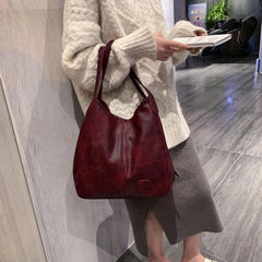 PU Leather Shoulder Bag Tote Purse Satchel Keys Holder Handbag