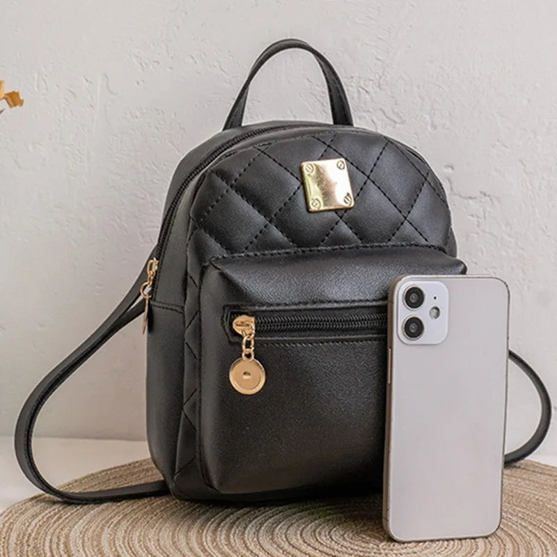 Mini Small Backpack Shoulder Bag Ladies Phone Pouch Pack