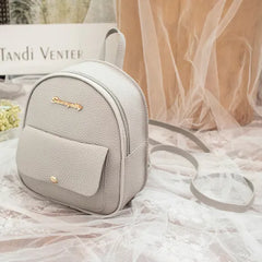 PU Leather Shoulder Mini Small Backpack Women Teenage Girls Kids