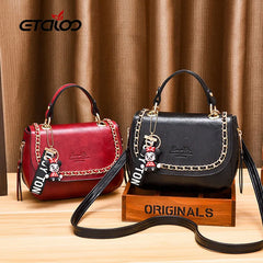 PU Leather Small Crossbody Bag for Women Chain Shoulder Bag