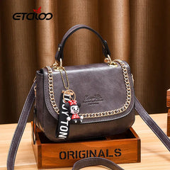 PU Leather Small Crossbody Bag for Women Chain Shoulder Bag