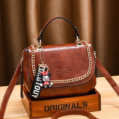 PU Leather Small Crossbody Bag for Women Chain Shoulder Bag