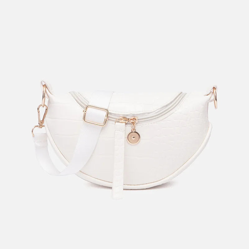 Crocodile Pattern PU Leather Chest Bag Women's Shoulder Messenger Handbags