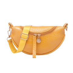 Crocodile Pattern PU Leather Chest Bag Women's Shoulder Messenger Handbags