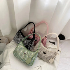 PU Leather Underarm Shoulder Bag for Women Lady Party Small Purses Handbag