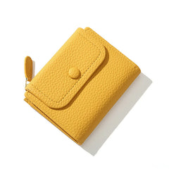 PU Leather Wallet Women's Short Wallet Card Holder Money Bag Purse