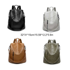 PU Leather Women Backpack Casual Stylish Girls Student Shoulder Bag