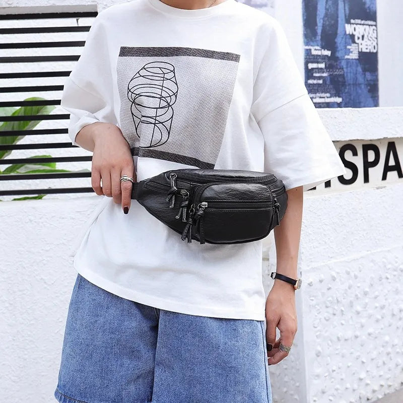 Women Chest Bags Hip Waist Bag Travel Phone Pouch Belt Purse Female Waist Pack
