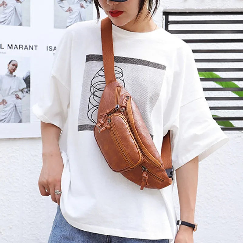 Women Chest Bags Hip Waist Bag Travel Phone Pouch Belt Purse Female Waist Pack