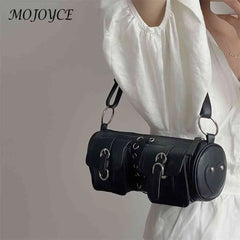 Soft PU Leather Women Messenger Bag Bandage Crossbody Bag
