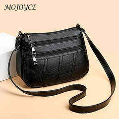 PU Leather Women Shoulder Bag Solid Messenger Crossbody Bags