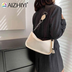 PU Leather Women Shoulder Bags Chain Crossbody Messenger Bag