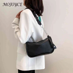 PU Leather Women Shoulder Bags Chain Messenger Bag Solid All-match Casual