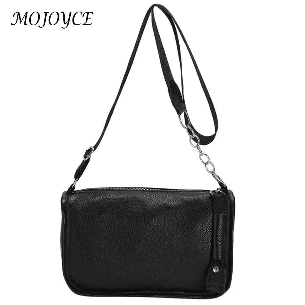 PU Leather Women Shoulder Bags Chain Messenger Bag Solid All-match Casual