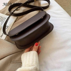 PU Leather Women Shoulder Chest Bag Ladies Handbags Solid Casual Adjustable Stra