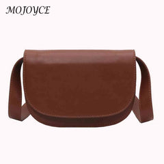 PU Leather Women Shoulder Chest Bag Ladies Handbags Solid Casual Adjustable Stra