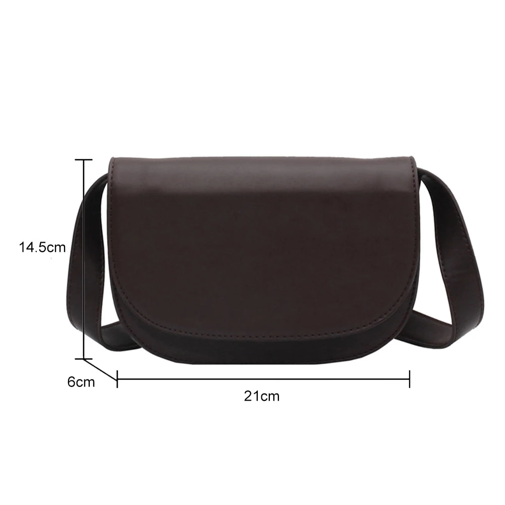 PU Leather Women Shoulder Chest Bag Messenger Bag Solid All-match