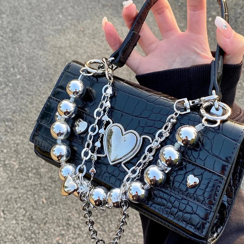 Crocodile Pattern Women Shoulder Bag Clutch Purse Handbag
