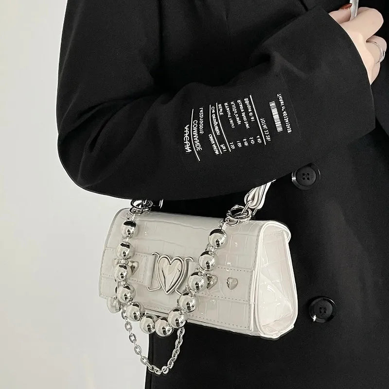 Crocodile Pattern Women Shoulder Bag Clutch Purse Handbag