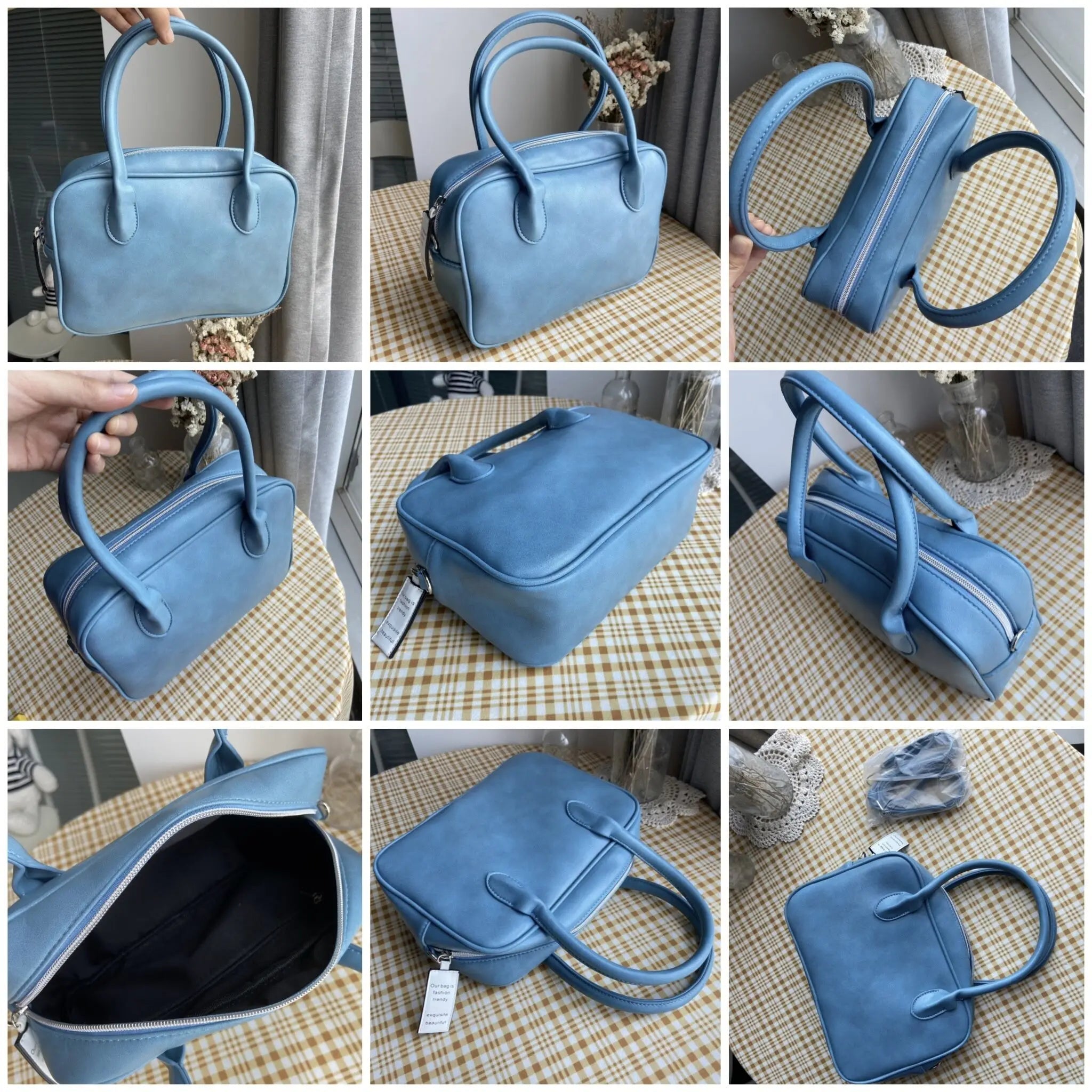 PU Leather Women's Tote Handbag Large Capacity Shoulder Bag