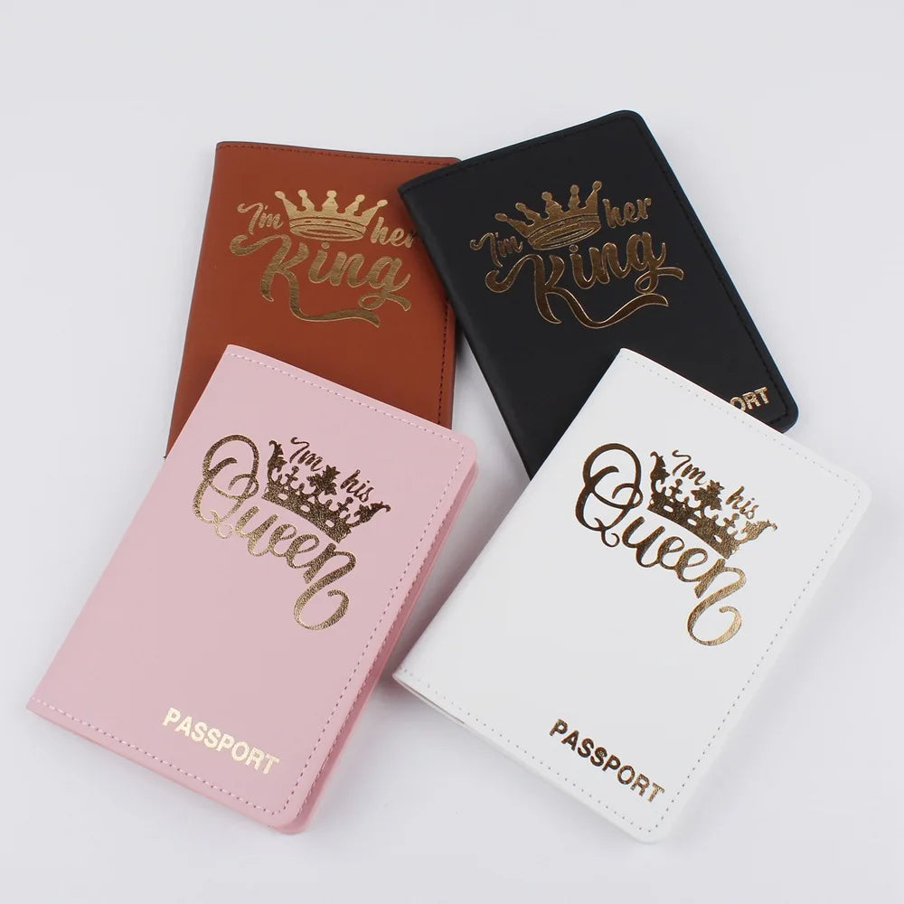 Personalised PU Leather World Map Travel Passport Cover
