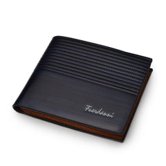 PU Men's Wallet Retro Leather Men's Short Wallet Horizontal Multi-Card Wallet