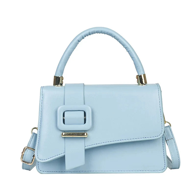 Square Shoulder Bag PU Leather Women Handbag Purse