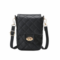 Mini Shoulder Bag with Rhombus Chain for Women