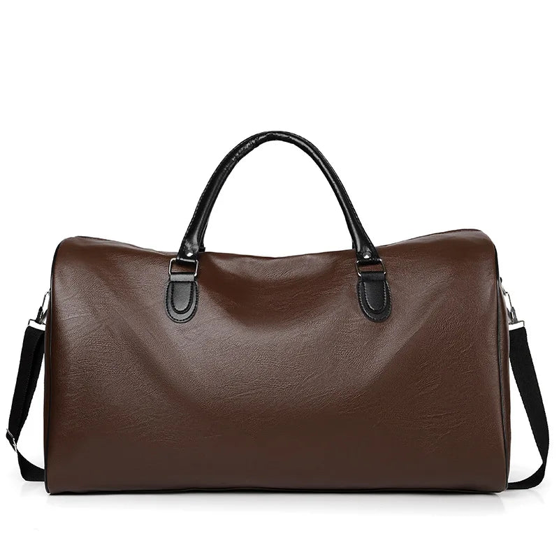 PU Leather Business Travel Bag Large Capacity Handbag Shoulder Travel Bag