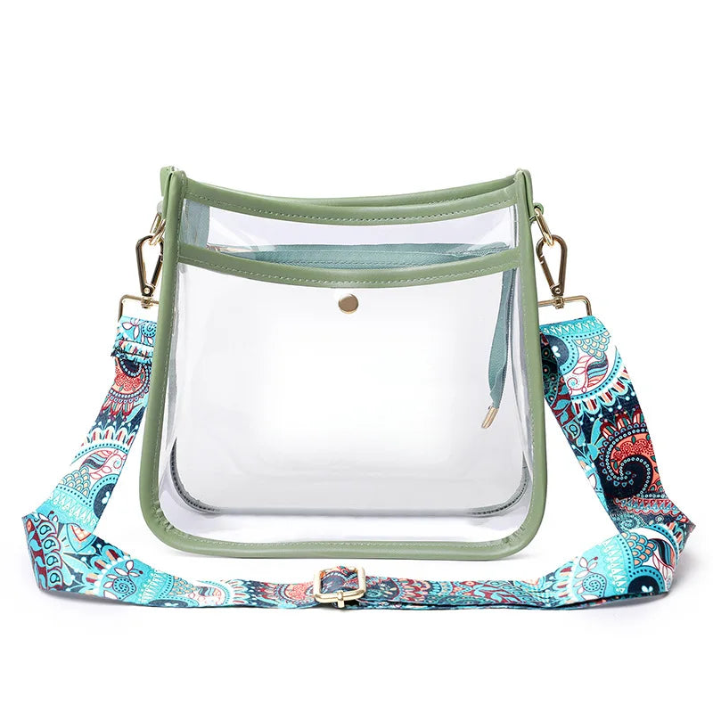 Transparent Small Tote Shoulder Commuter Niche Ladies Summer Cosmetic