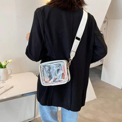 Transparent Crossbody Bag Stadium Approved Shoulder Handbag