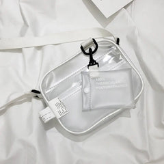 Clear Crossbody Bag PVC Transparent Jelly Handbag Small Phone Shoulder Bag